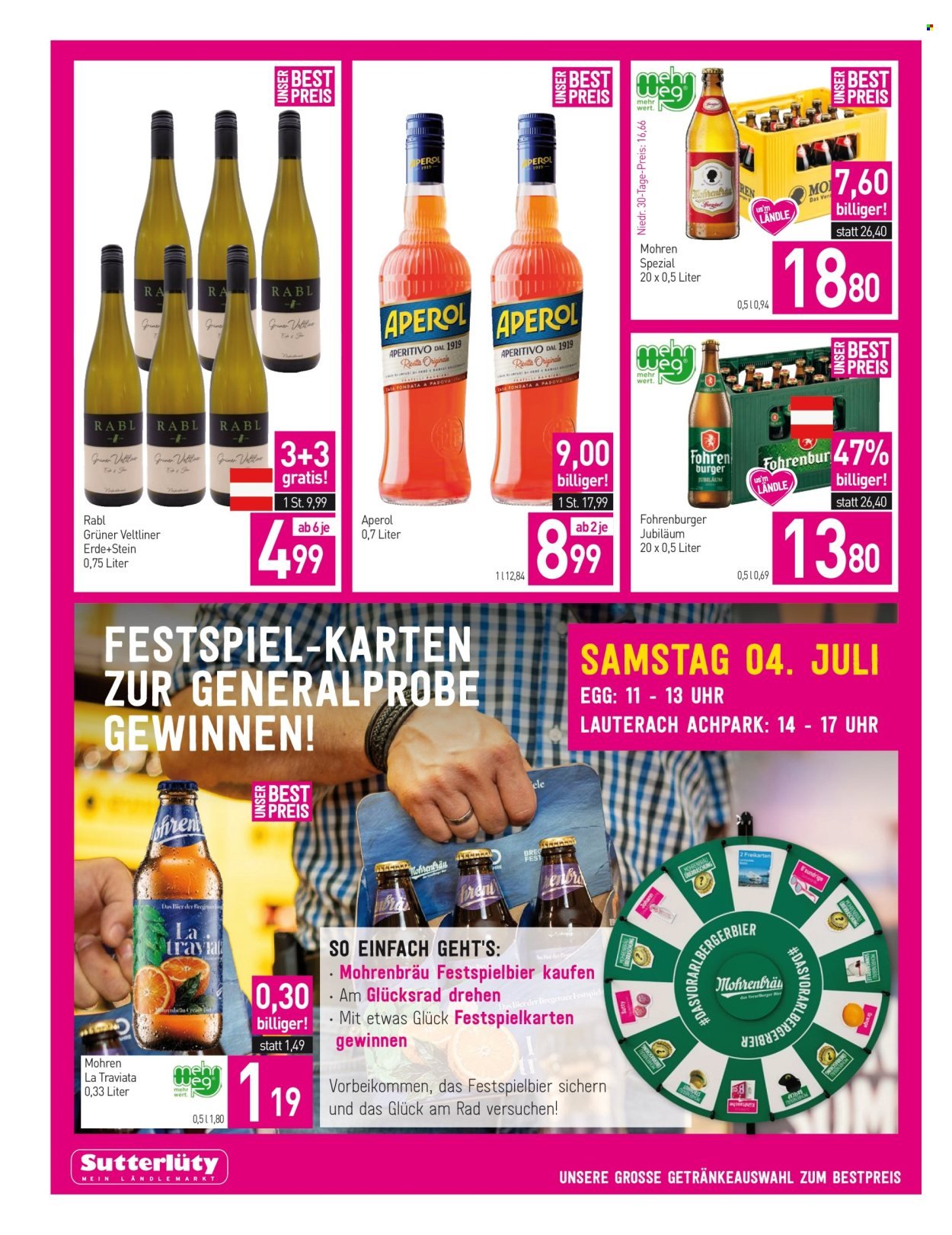 SUTTERLÜTY Flugblatt - Ab Donnerstag, 2.7.2026