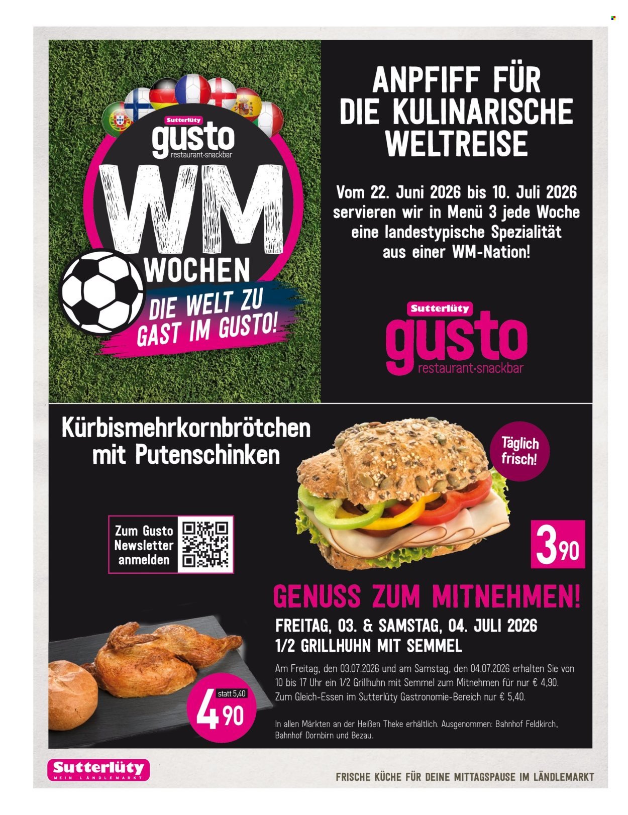 SUTTERLÜTY Flugblatt - Ab Donnerstag, 2.7.2026