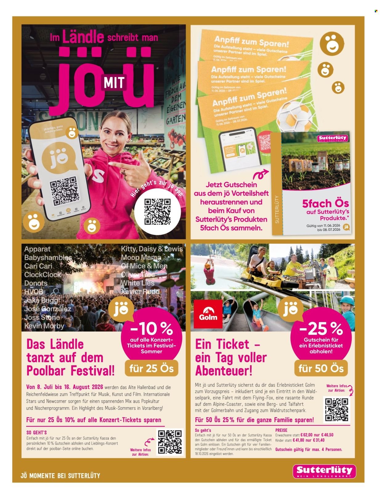 SUTTERLÜTY Flugblatt - Ab Donnerstag, 2.7.2026