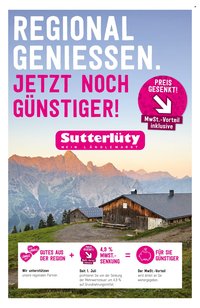 SUTTERLÜTY Flugblatt - Ab Donnerstag, 2.7.2026