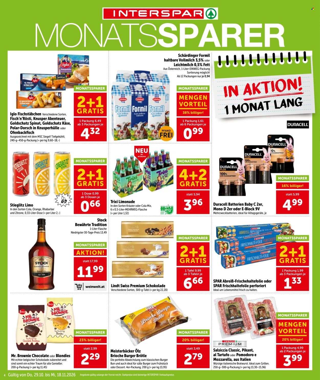 INTERSPAR Flugblatt - Ab Donnerstag, 29.10.2026