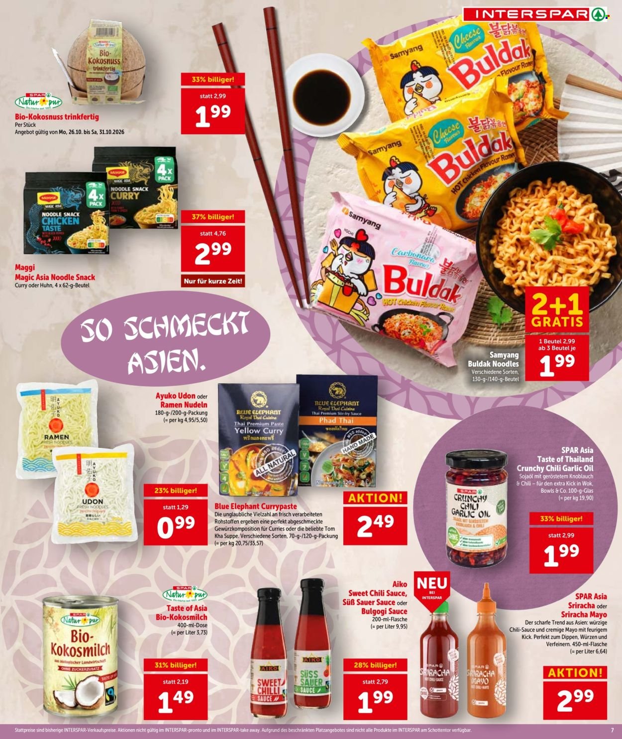 INTERSPAR Flugblatt - Ab Donnerstag, 29.10.2026