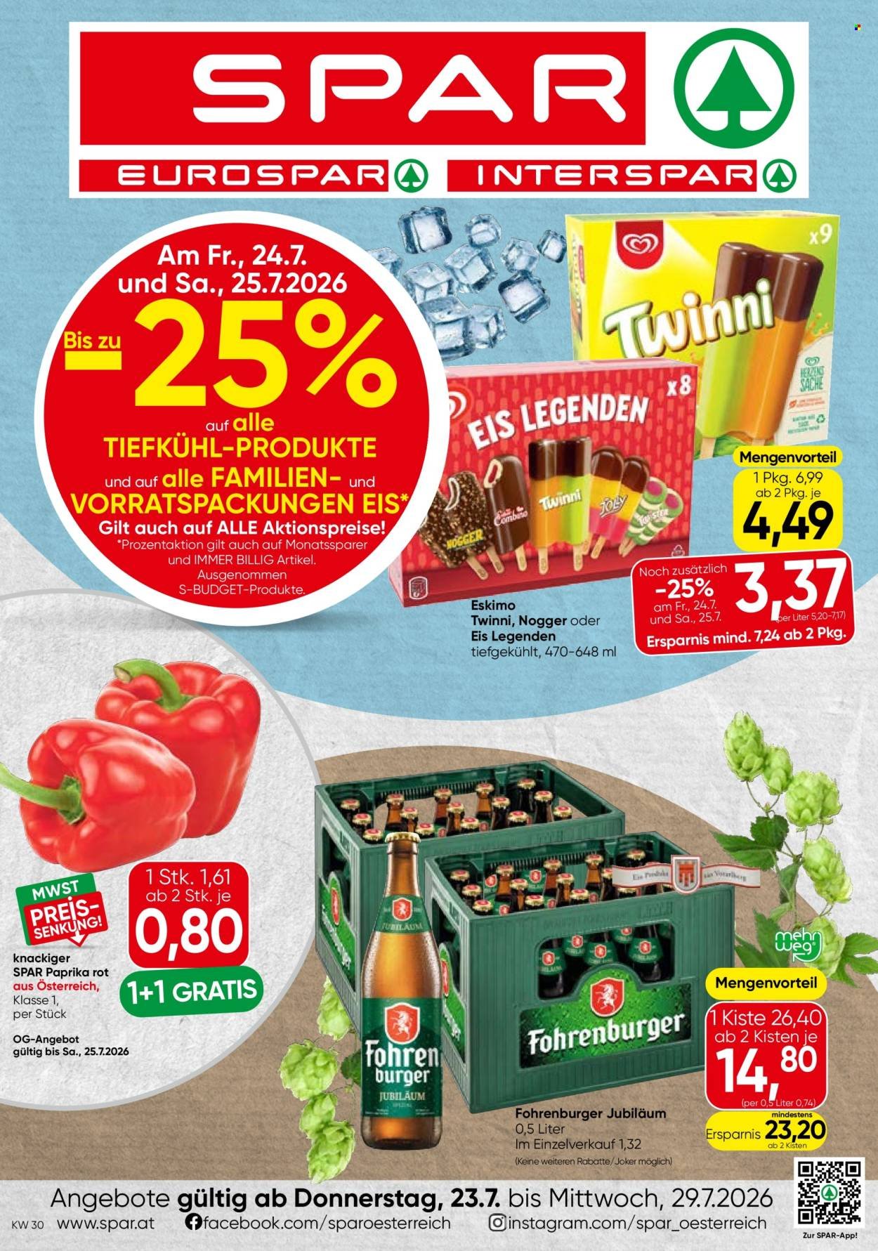 SPAR Flugblatt - Ab Donnerstag, 23.7.2026