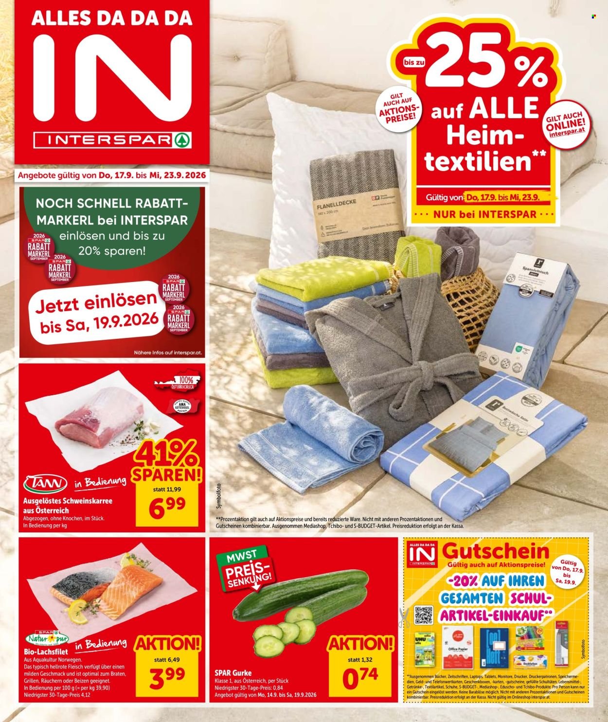 INTERSPAR Flugblatt - Ab Donnerstag, 17.9.2026
