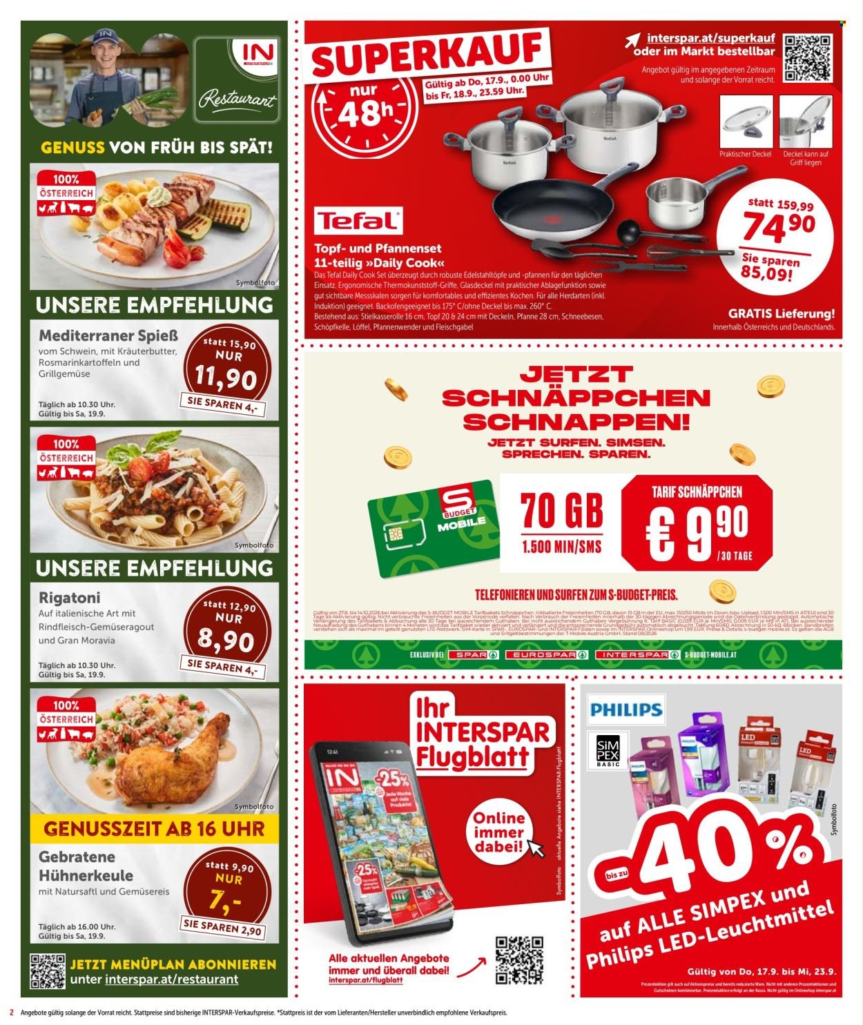 INTERSPAR Flugblatt - Ab Donnerstag, 17.9.2026