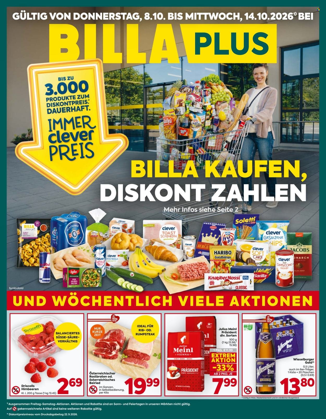 BILLA PLUS Flugblatt - Ab Donnerstag, 8.10.2026