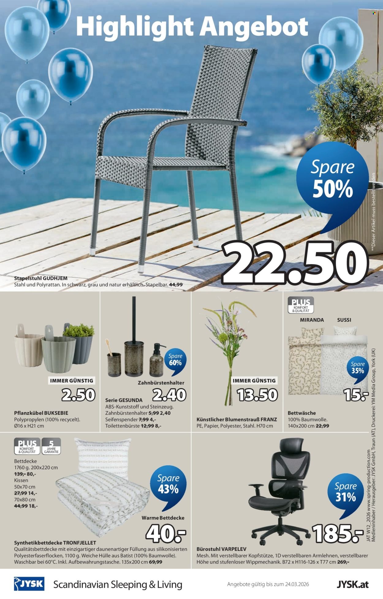 JYSK Flugblatt - Großartige Angebote (2026-03-18 - 2026-03-24) | 25