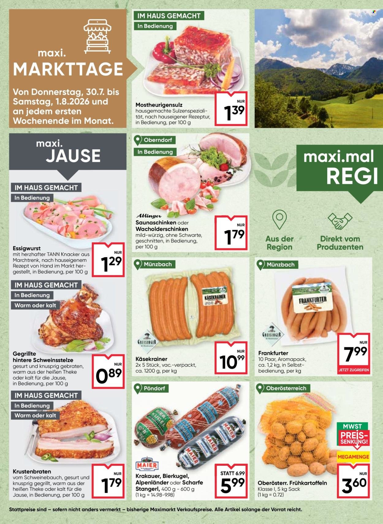 MAXIMARKT Flugblatt - Ab Donnerstag, 30.7.2026