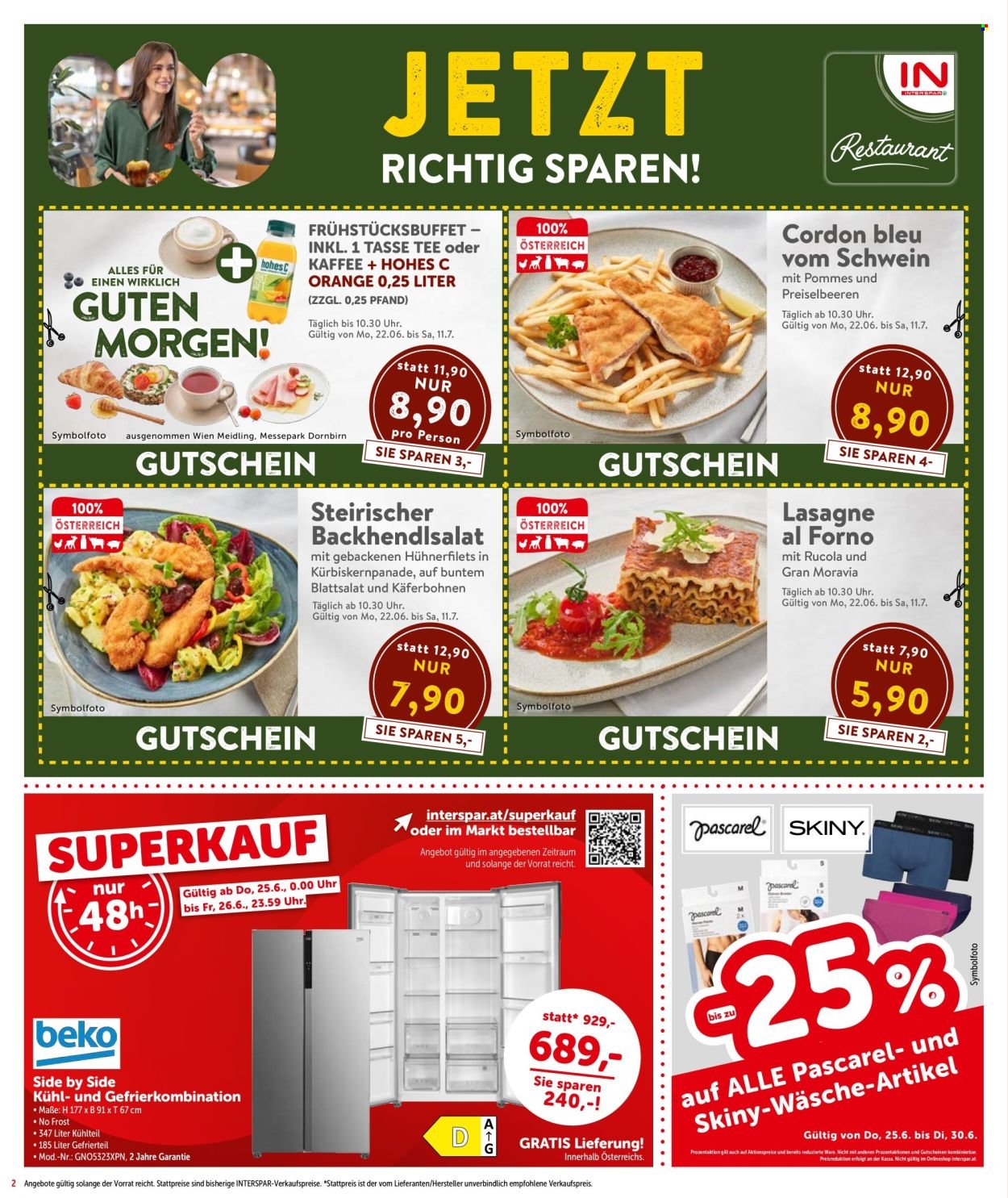 INTERSPAR Flugblatt - Ab Donnerstag, 25.6.2026