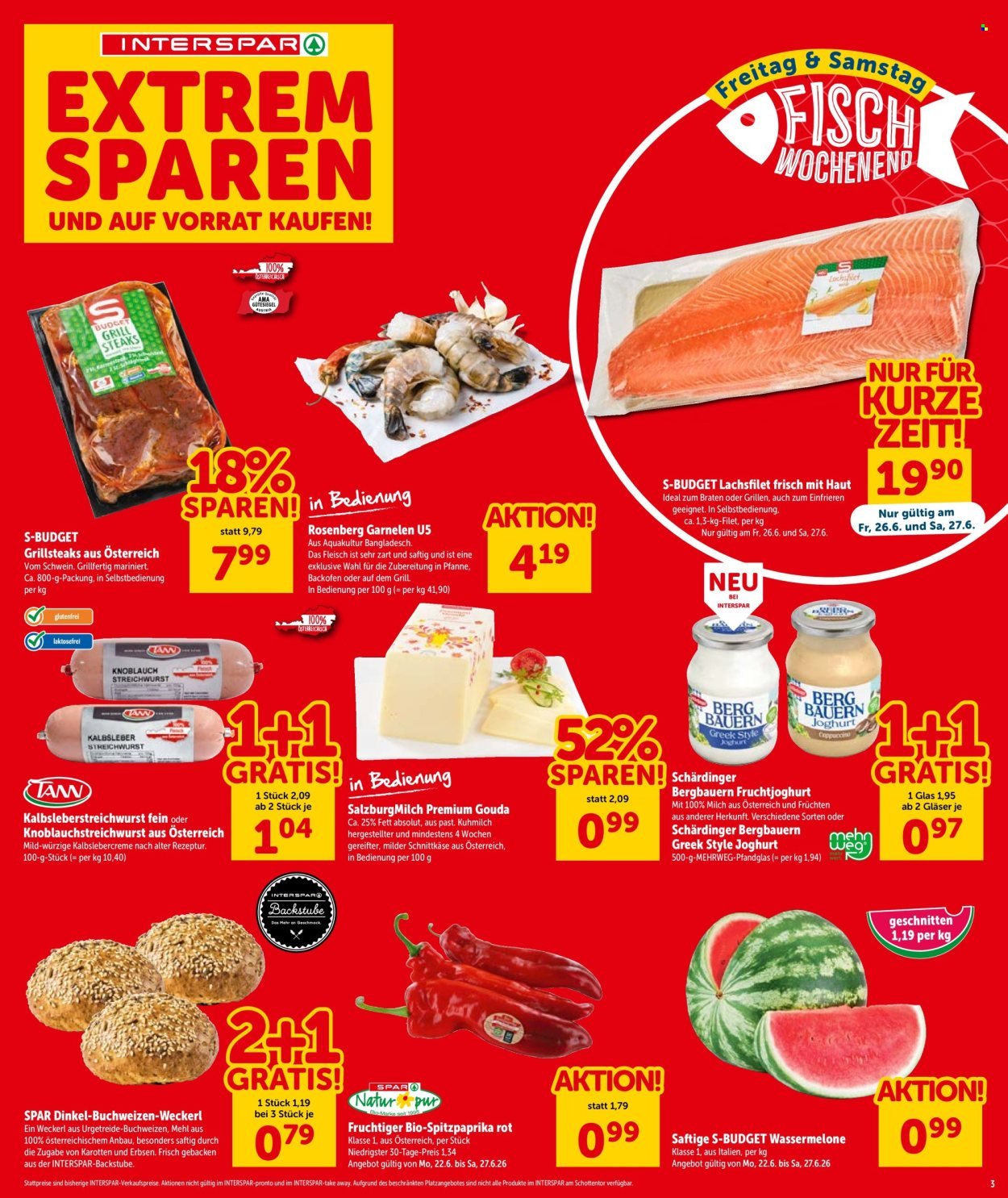 INTERSPAR Flugblatt - Ab Donnerstag, 25.6.2026