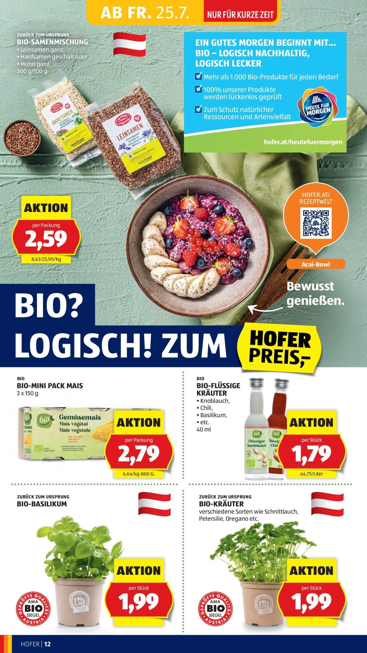 HOFER Flugblatt - Ab Freitag, 25.7.2025 (2025-07-25 - 2025-07-31)
