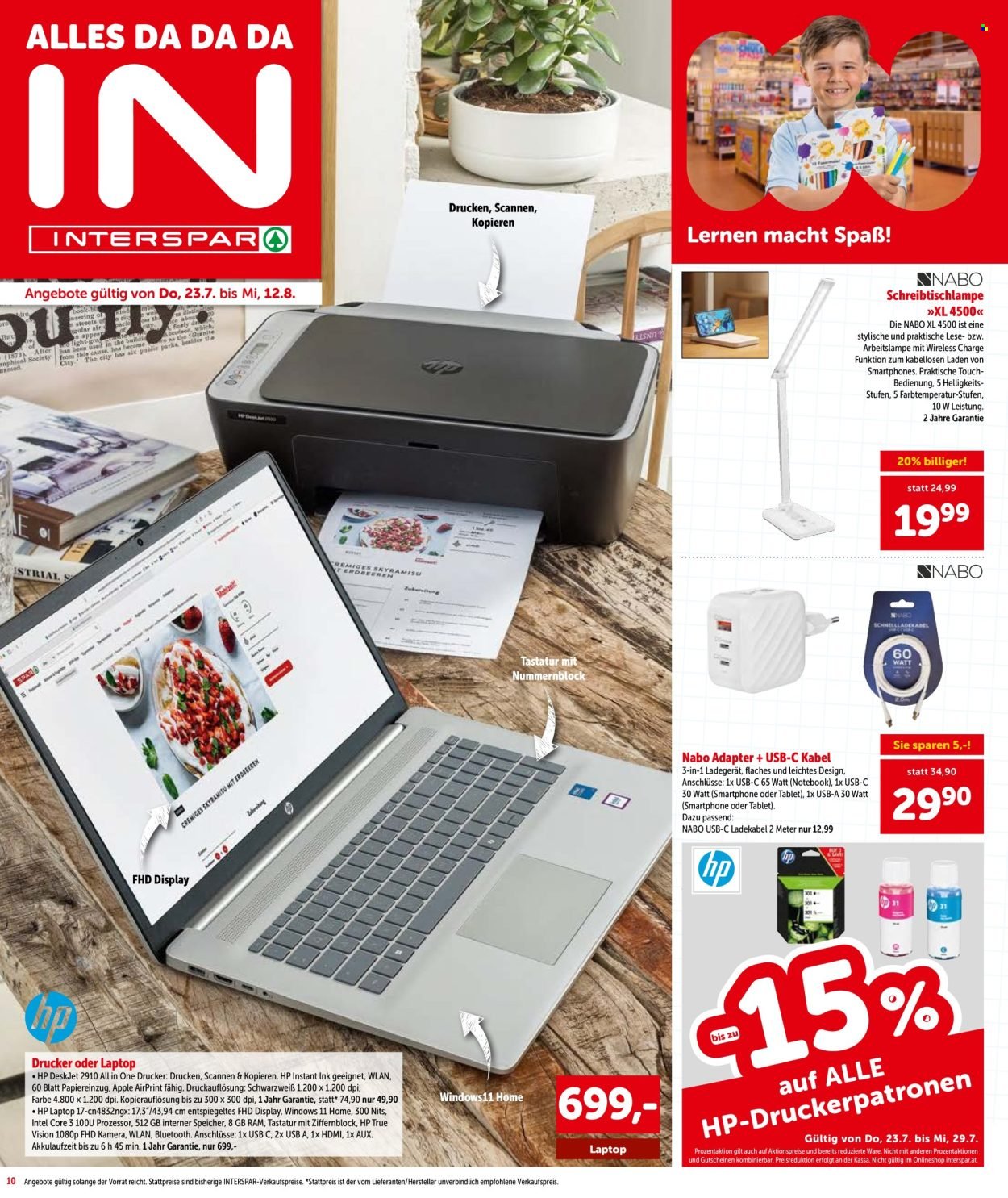 INTERSPAR Flugblatt - Ab Donnerstag, 23.7.2026