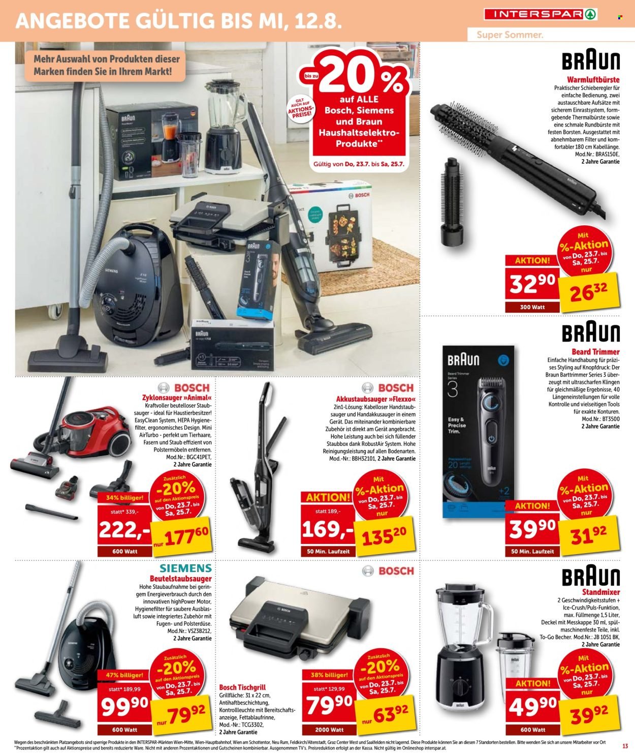 INTERSPAR Flugblatt - Ab Donnerstag, 23.7.2026