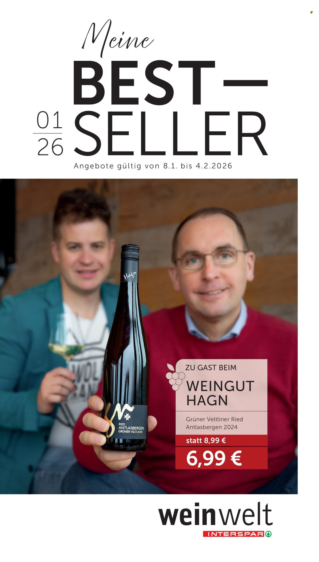 INTERSPAR Flugblatt - Weinwelt Bestseller 01 2026
