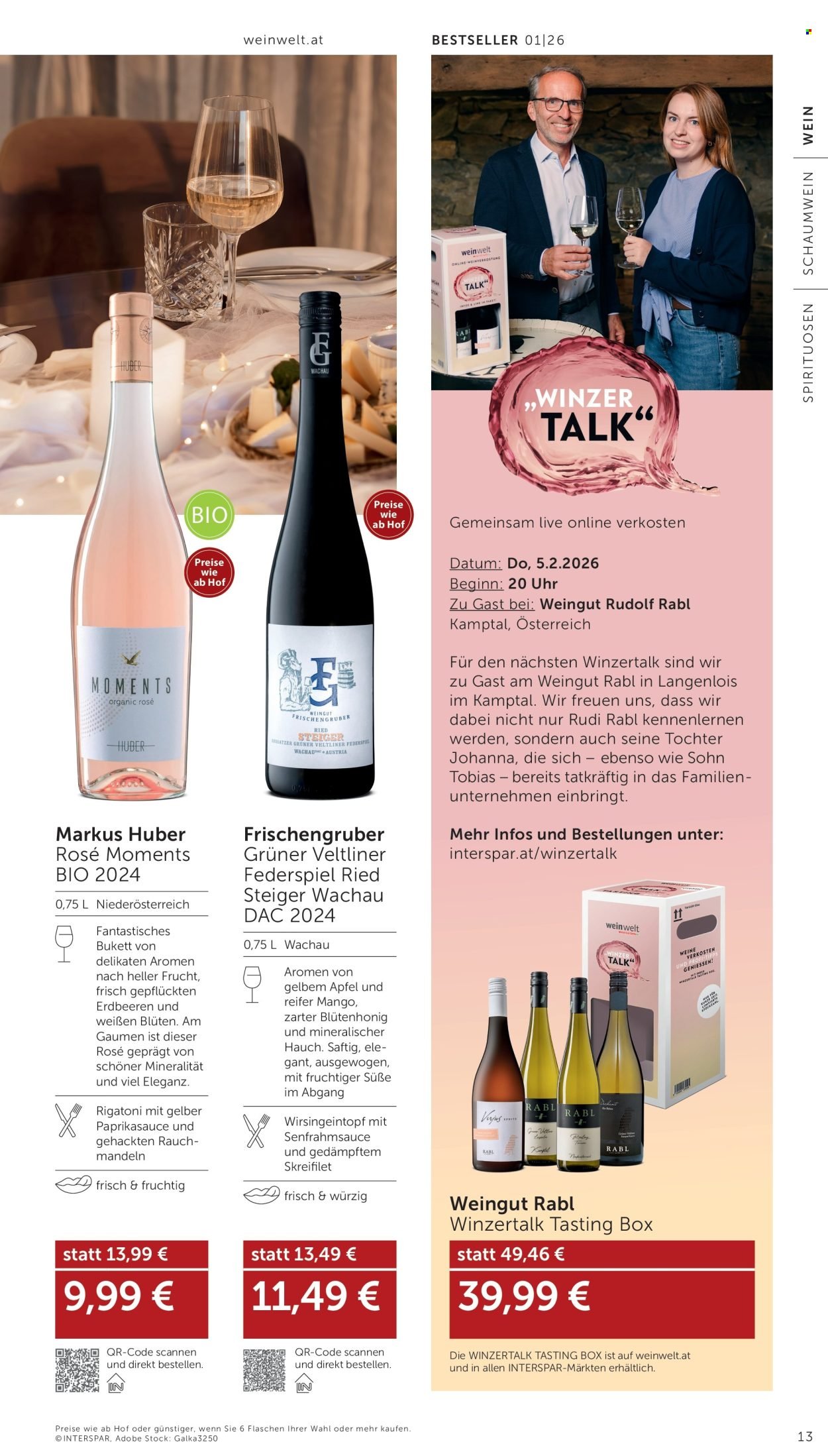 INTERSPAR Flugblatt - Weinwelt Bestseller 01 2026