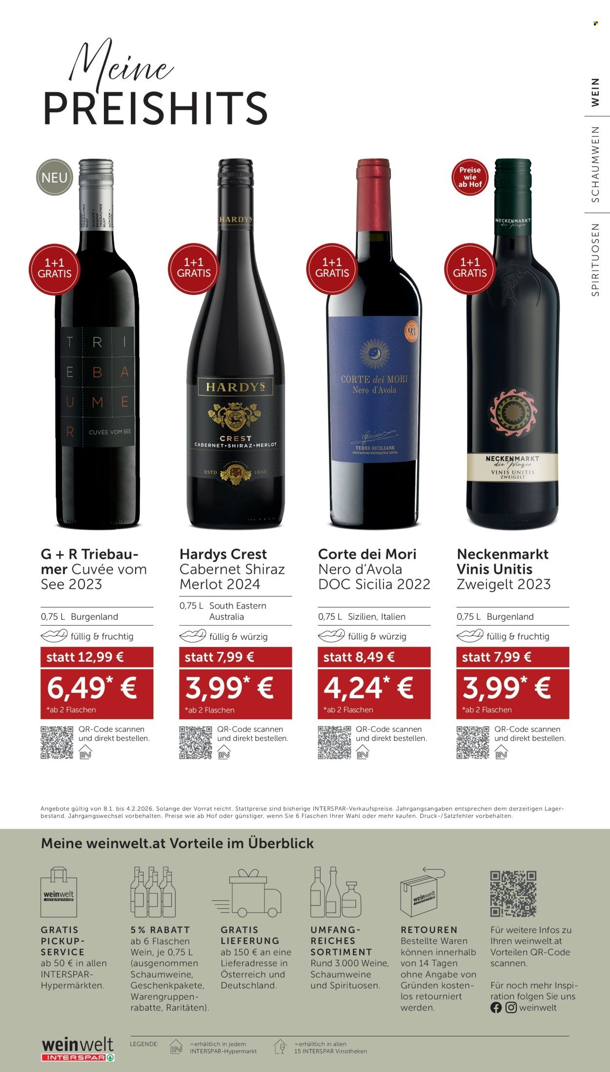 INTERSPAR Flugblatt - Weinwelt Bestseller 01 2026