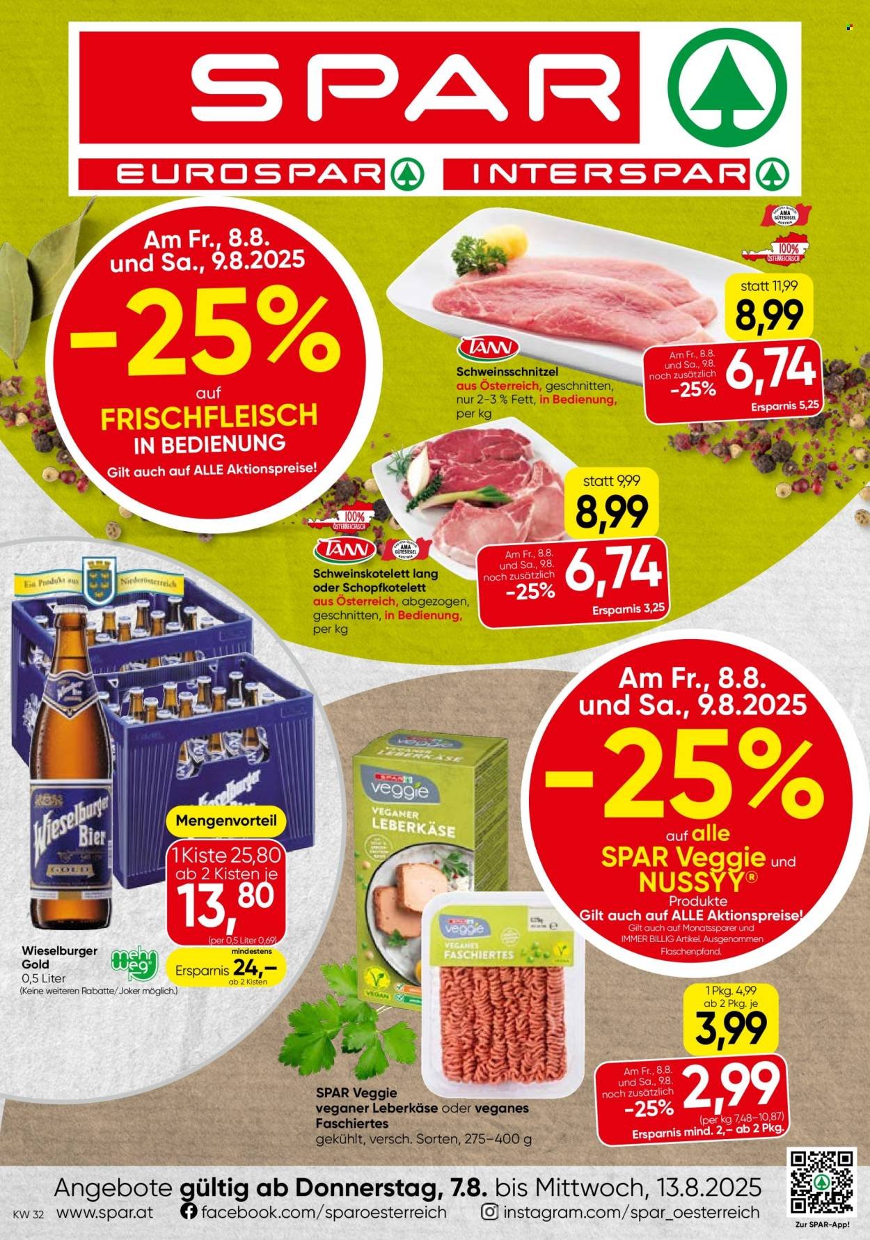 SPAR Flugblatt - KW 32 - Wien (2025-08-07 - 2025-08-13) | 1