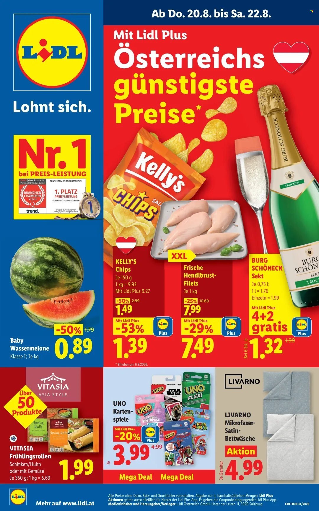 LIDL Flugblatt - Ab Donnerstag, 20.8.2026