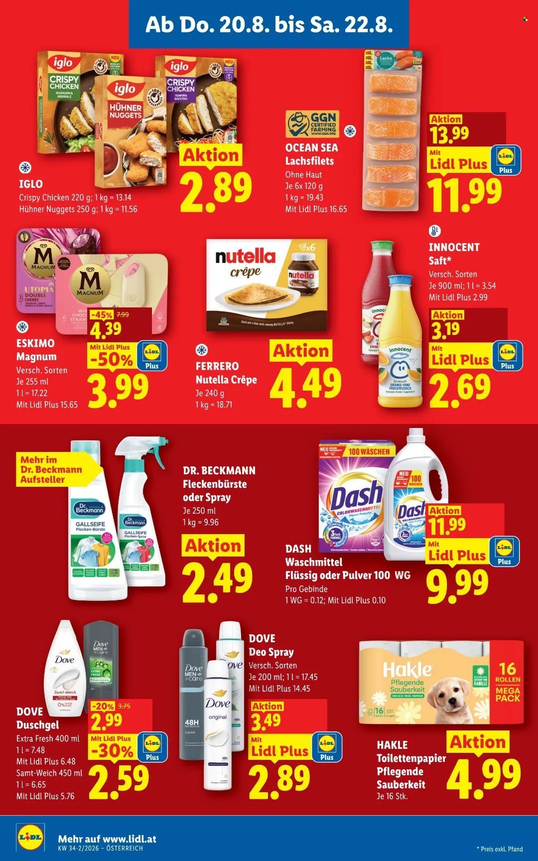 LIDL Flugblatt - Ab Donnerstag, 20.8.2026
