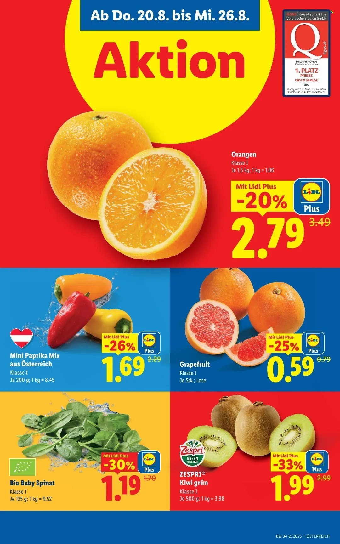 LIDL Flugblatt - Ab Donnerstag, 20.8.2026
