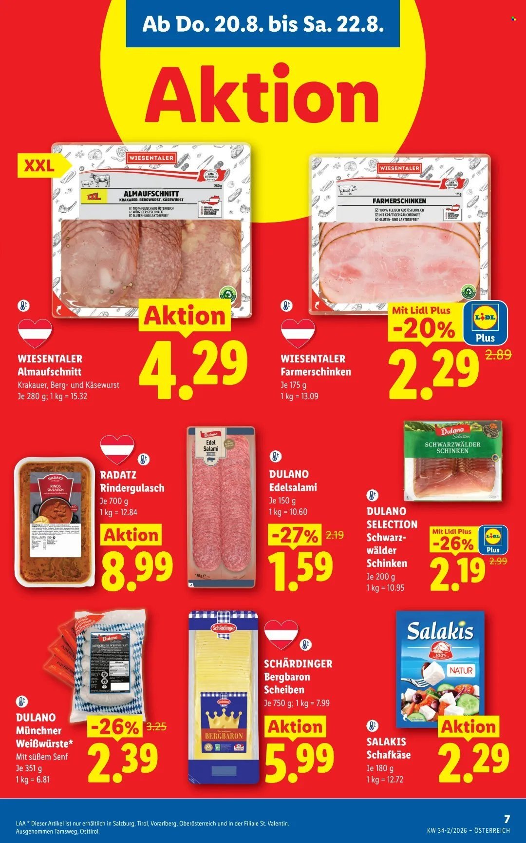 LIDL Flugblatt - Ab Donnerstag, 20.8.2026