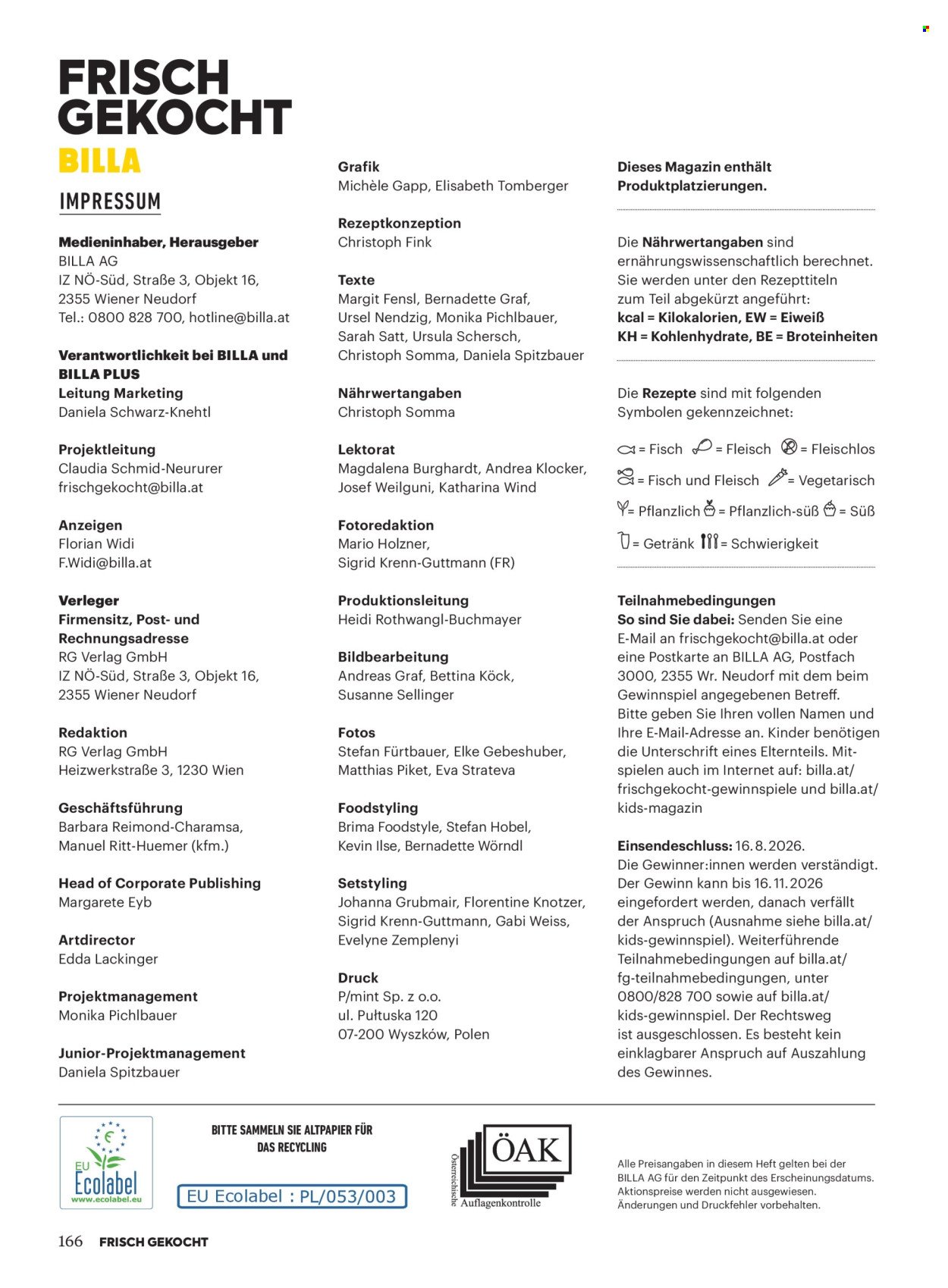 BILLA Flugblatt - Ab Mittwoch, 1.7.2026
