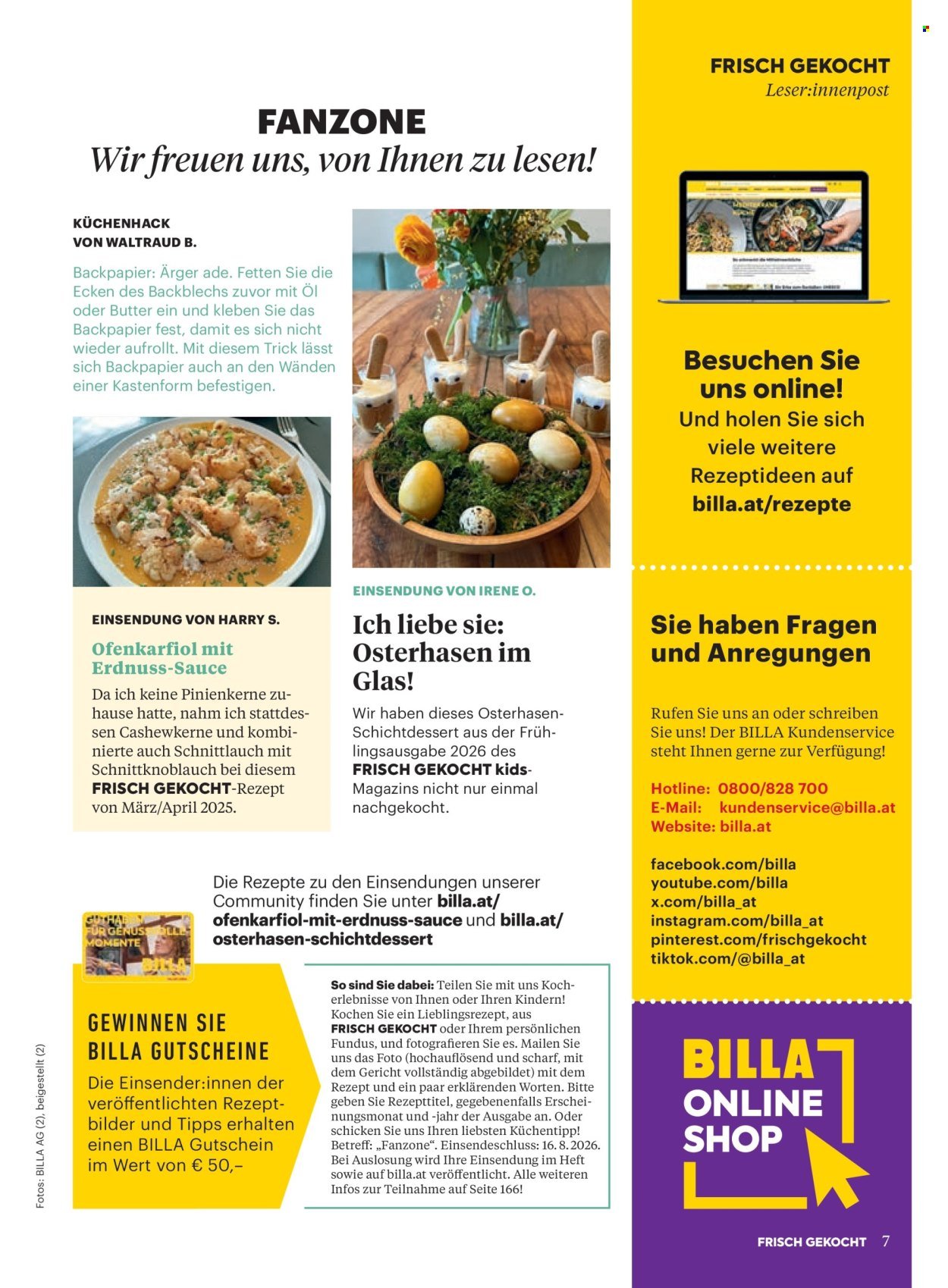 BILLA Flugblatt - Ab Mittwoch, 1.7.2026