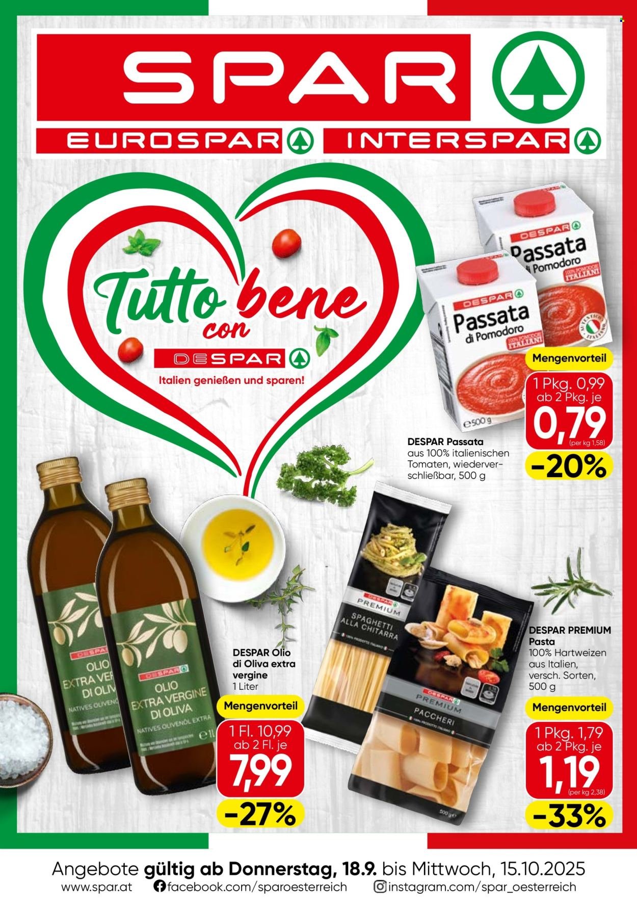 SPAR Flugblatt - Italien KW 38 (2025-09-18 - 2025-10-15) | 1