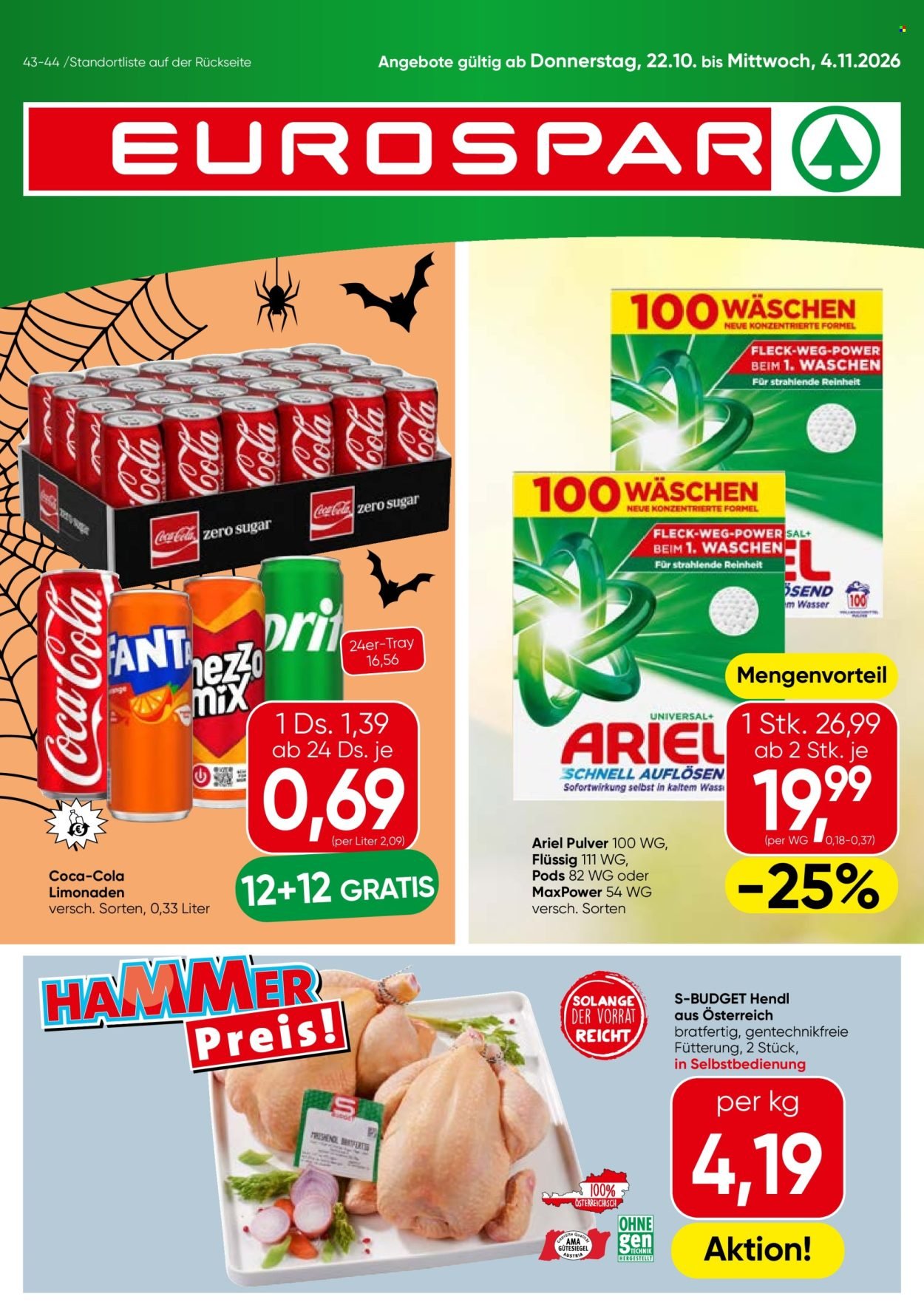 EUROSPAR Flugblatt - Ab Donnerstag, 22.10.2026