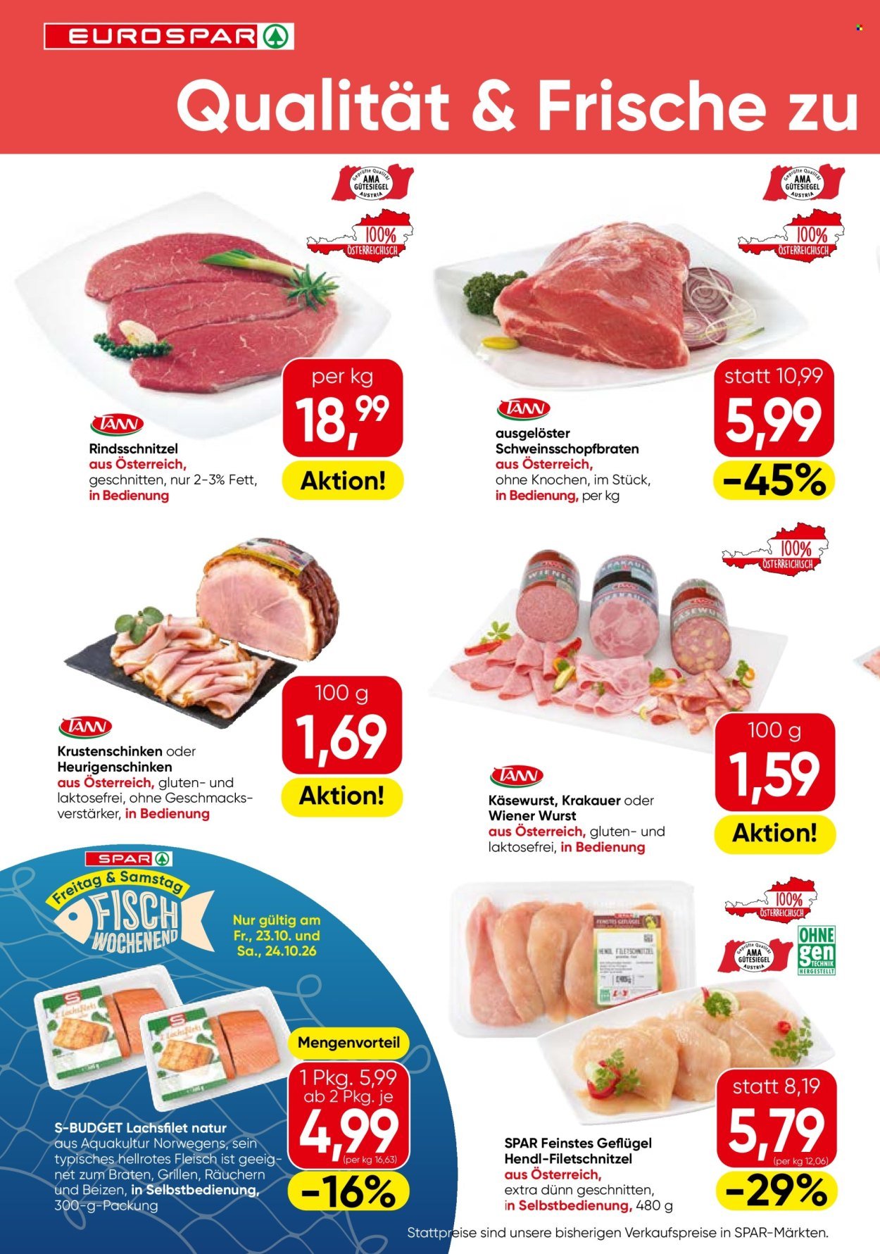 EUROSPAR Flugblatt - Ab Donnerstag, 22.10.2026