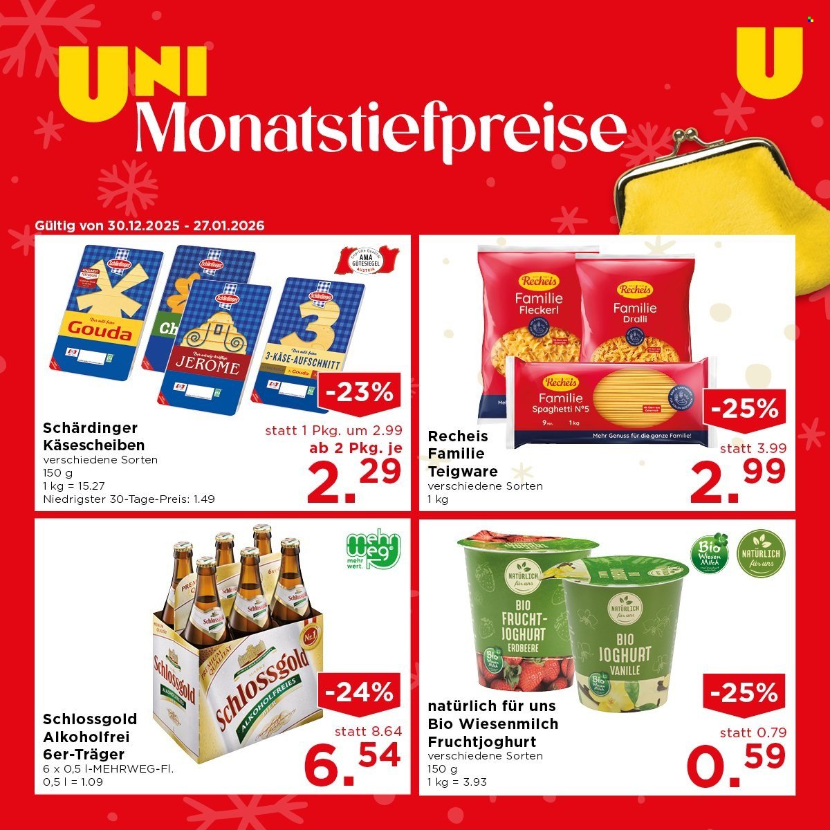UNIMARKT Flugblatt - Ab Dienstag, 30.12.2025