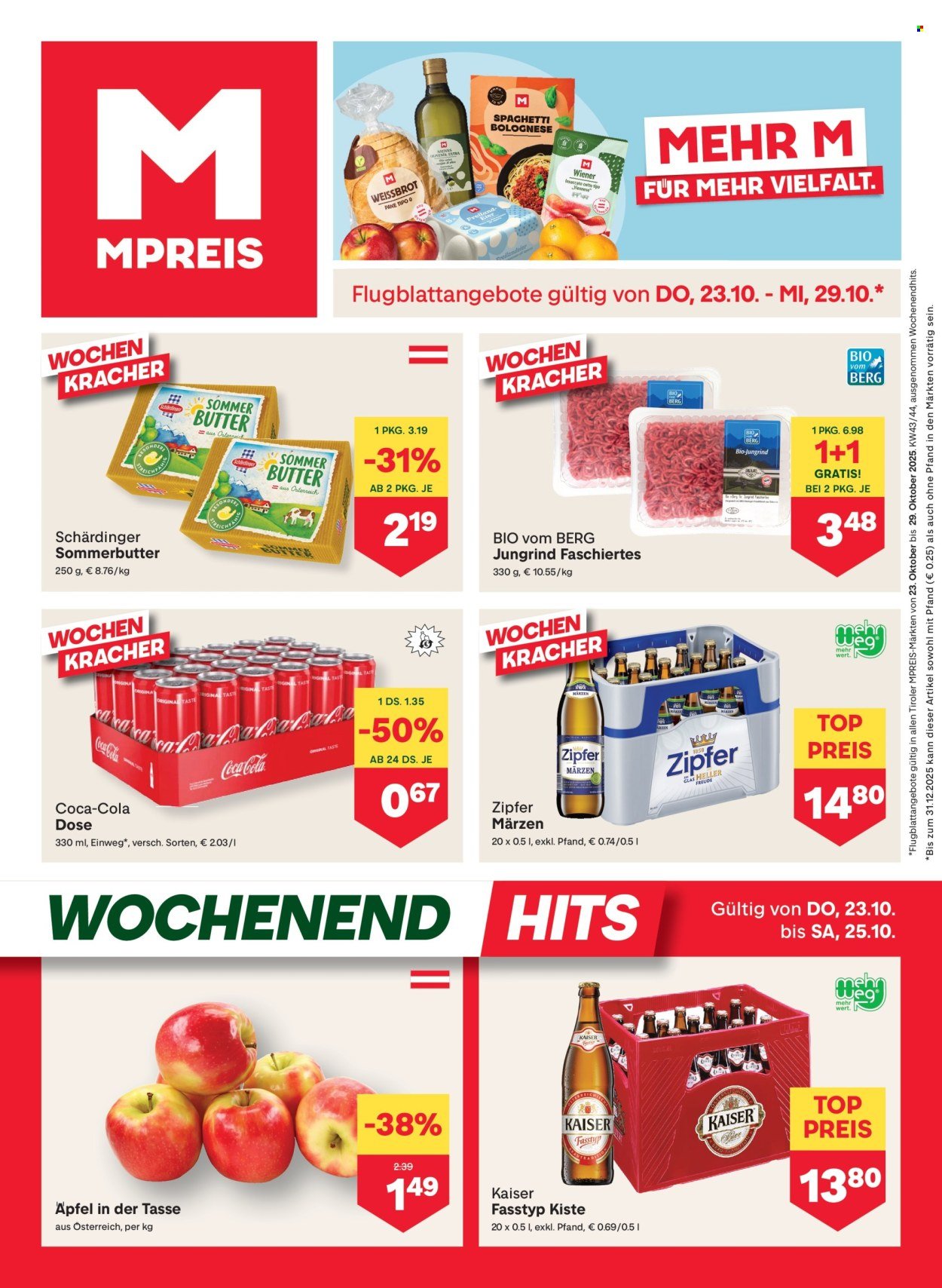 MPREIS Flugblatt - Ab Donnerstag, 23.10.2025 (2025-10-23 - 2025-10-29) | 1
