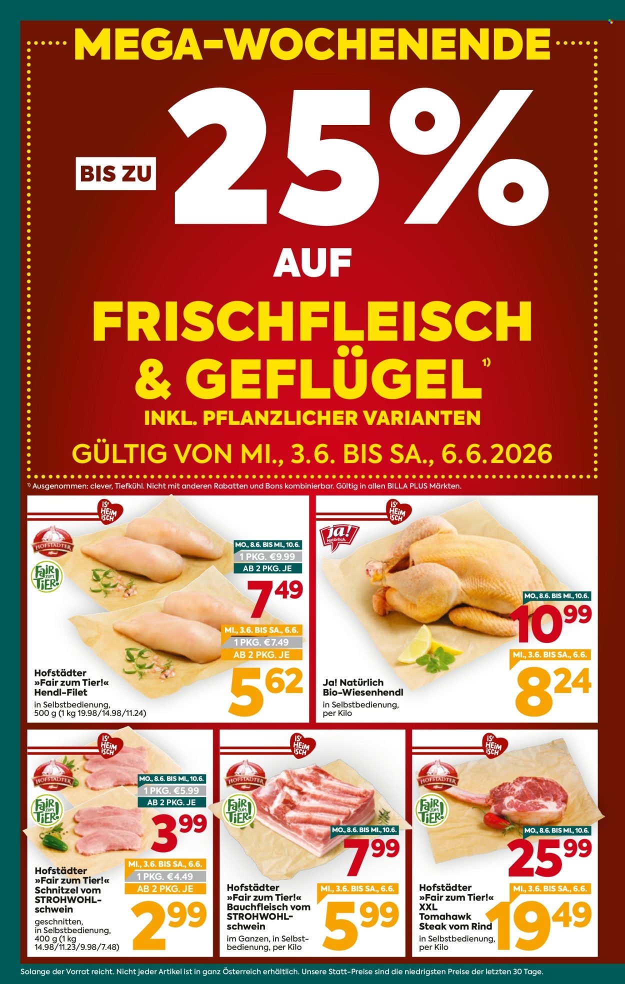 BILLA PLUS Flugblatt - Ab Mittwoch, 3.6.2026