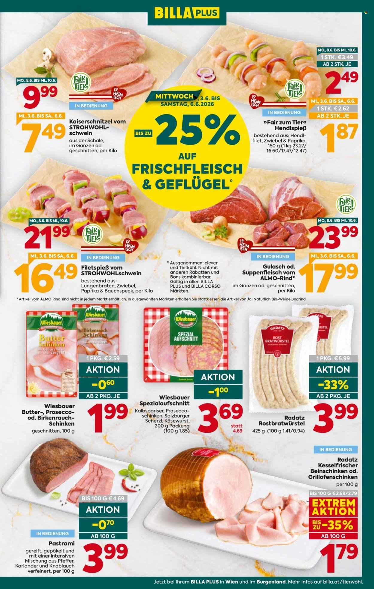 BILLA PLUS Flugblatt - Ab Mittwoch, 3.6.2026