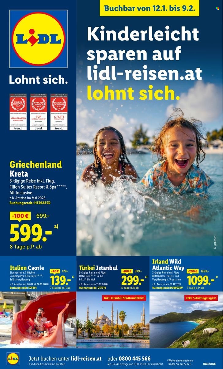 LIDL Flugblatt - Frühbucher-Highlights
