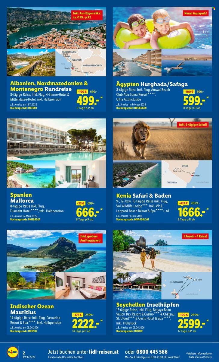 LIDL Flugblatt - Frühbucher-Highlights