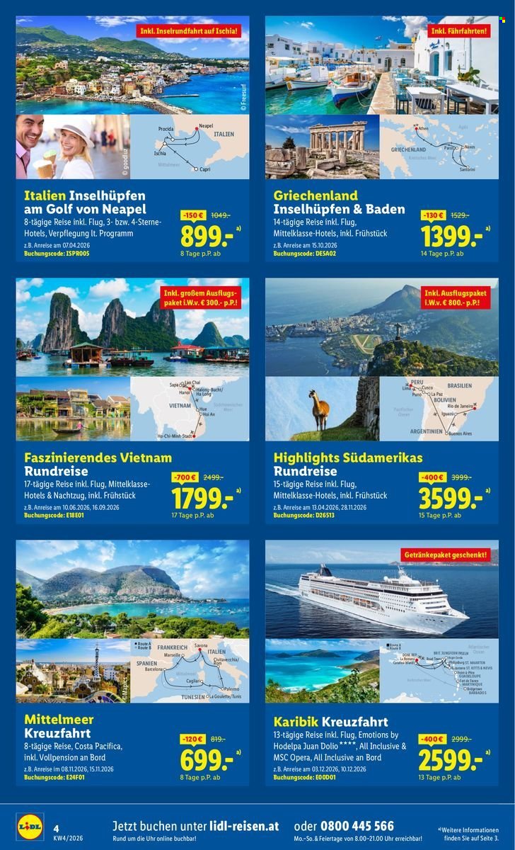 LIDL Flugblatt - Frühbucher-Highlights