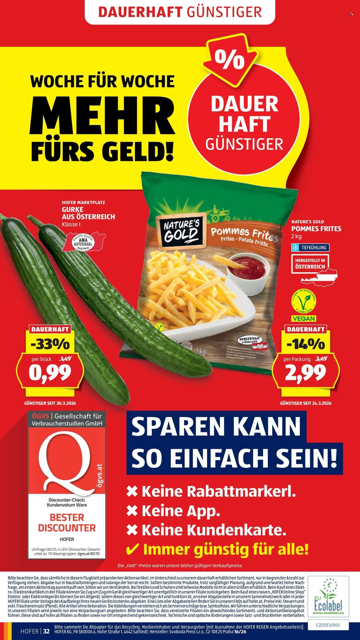 HOFER Flugblatt - Ab Mittwoch, 8.4.2026