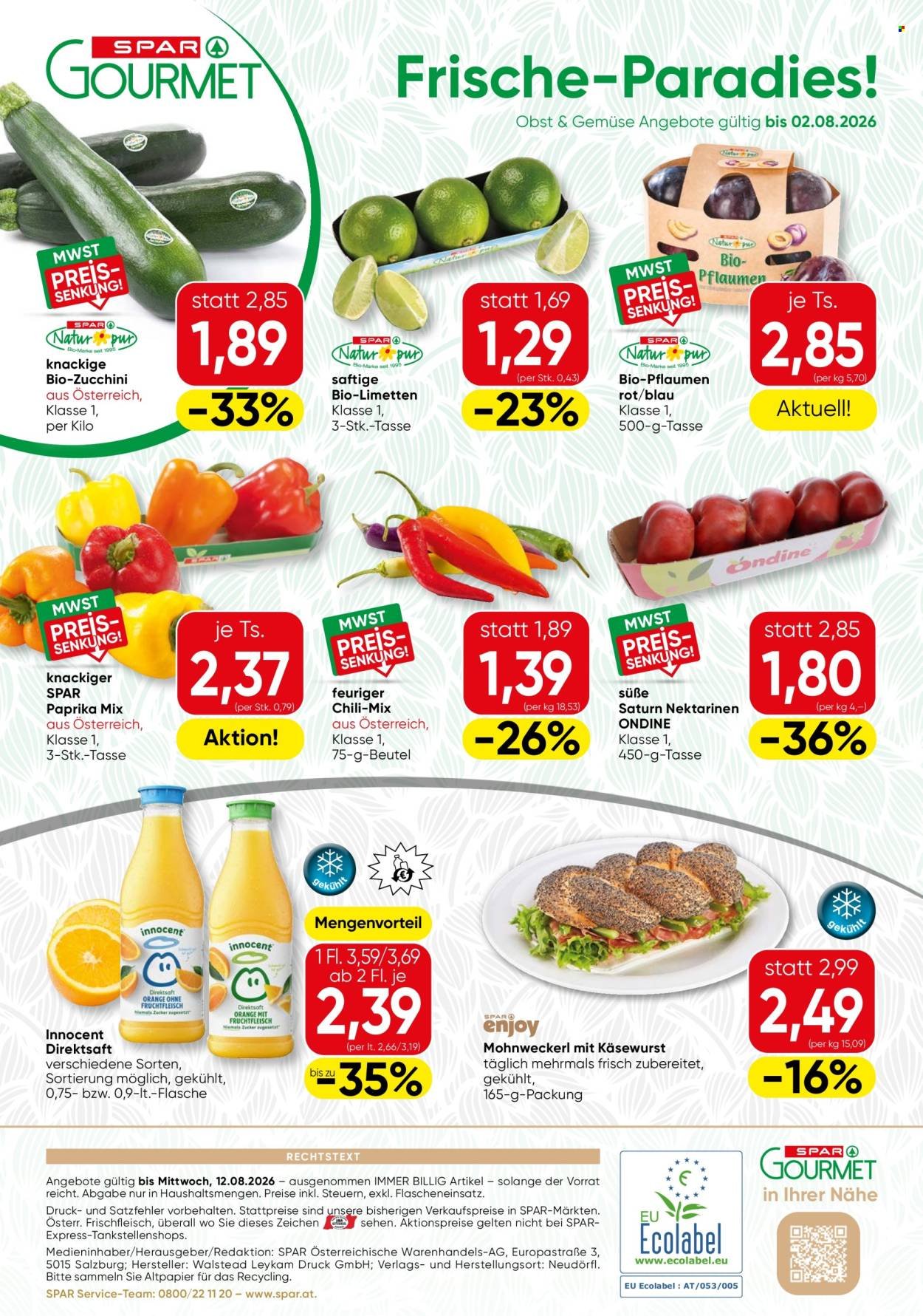 SPAR Flugblatt - Gourmet