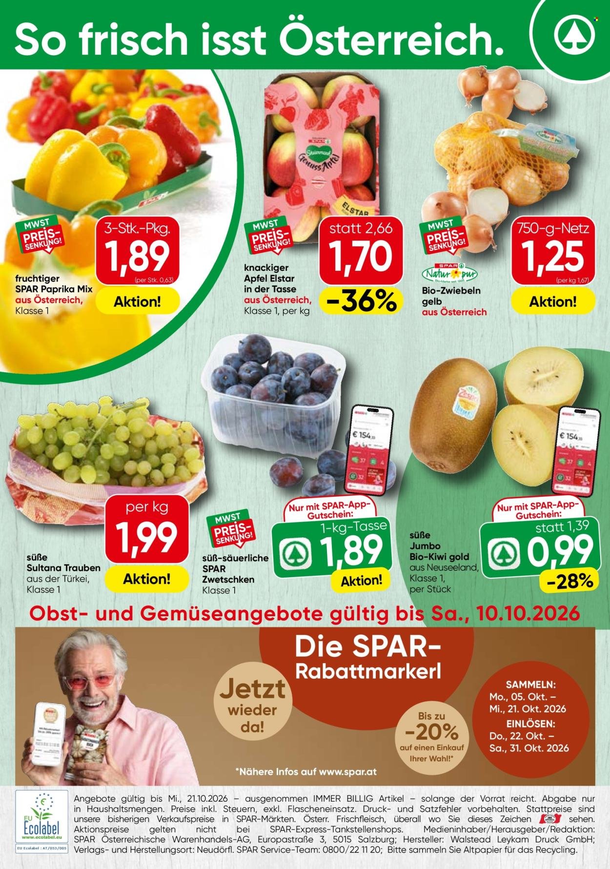 SPAR Flugblatt - Ab Donnerstag, 8.10.2026