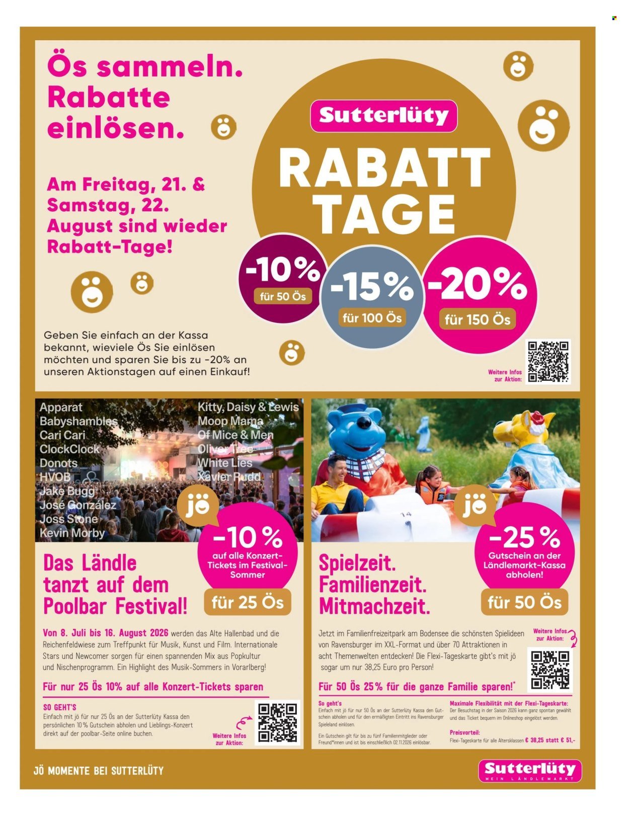 SUTTERLÜTY Flugblatt - Ab Donnerstag, 13.8.2026