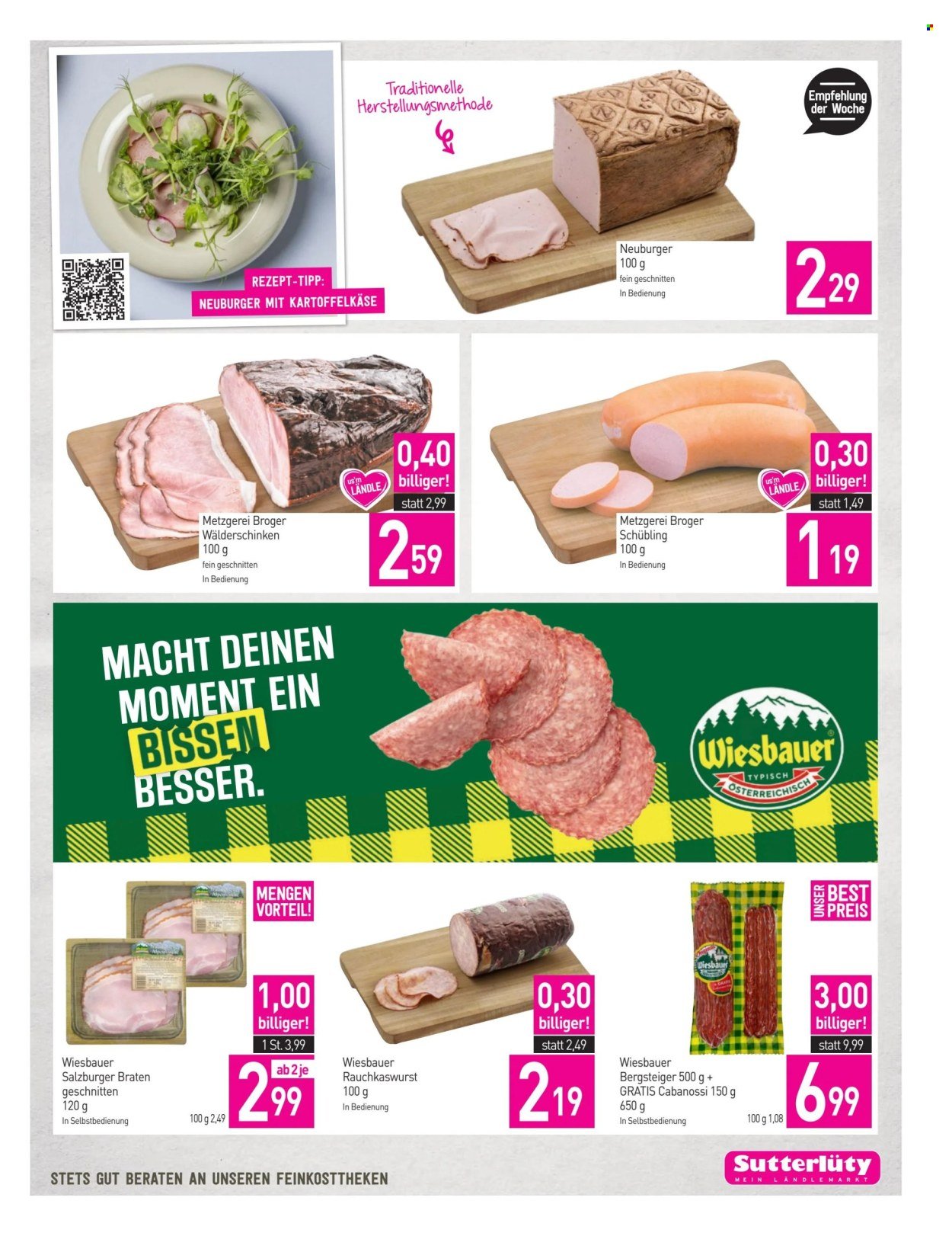 SUTTERLÜTY Flugblatt - Ab Donnerstag, 13.8.2026
