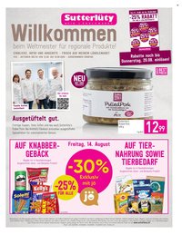 SUTTERLÜTY Flugblatt - Ab Donnerstag, 13.8.2026
