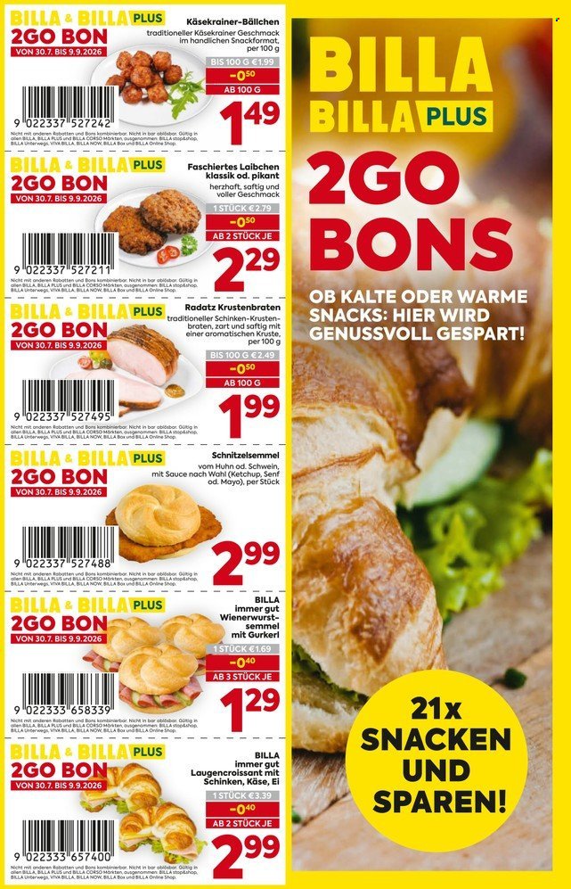 BILLA Flugblatt - Ab Donnerstag, 30.7.2026