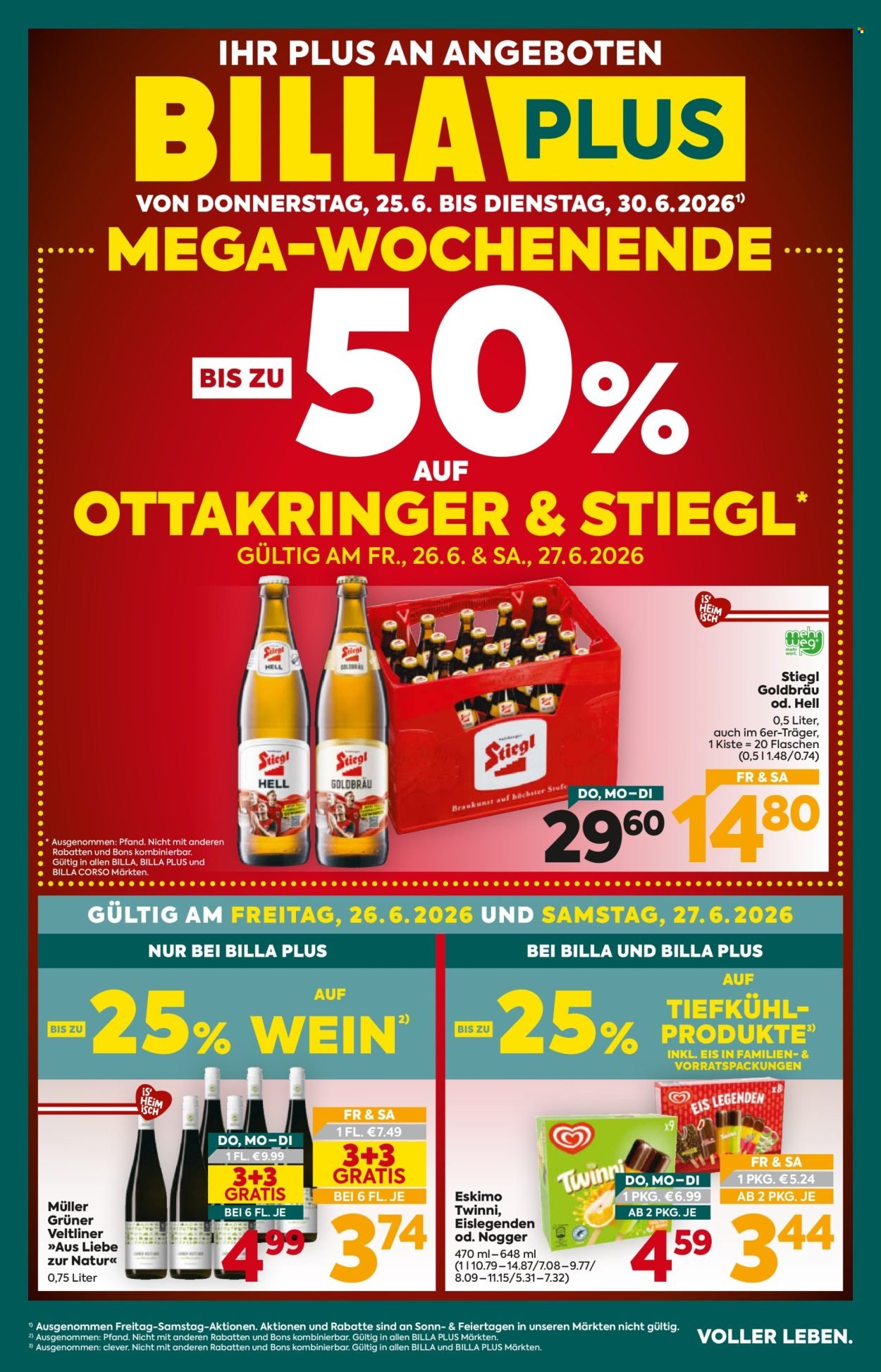 BILLA PLUS Flugblatt - Ab Donnerstag, 25.6.2026