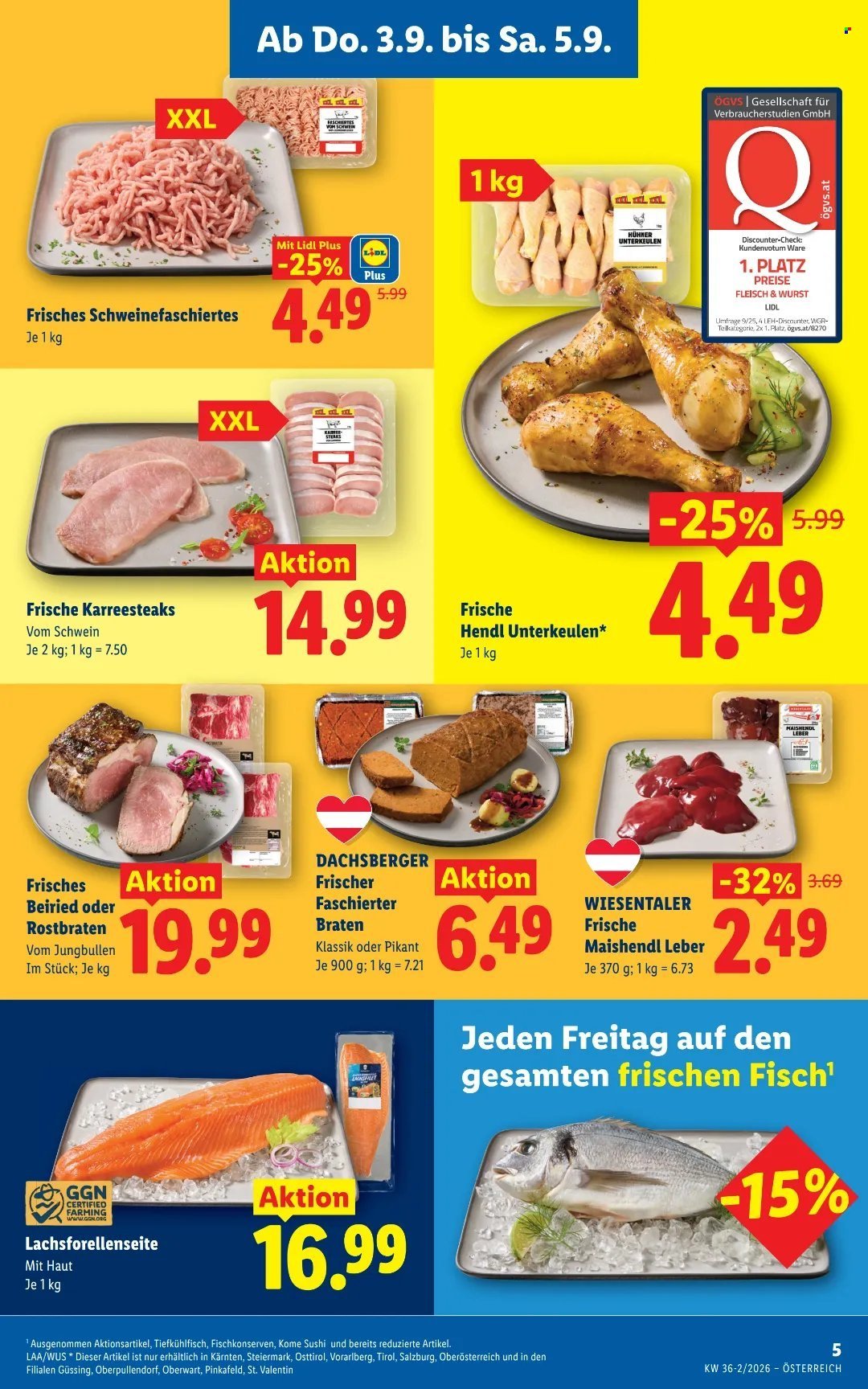 LIDL Flugblatt - Ab Donnerstag, 3.9.2026