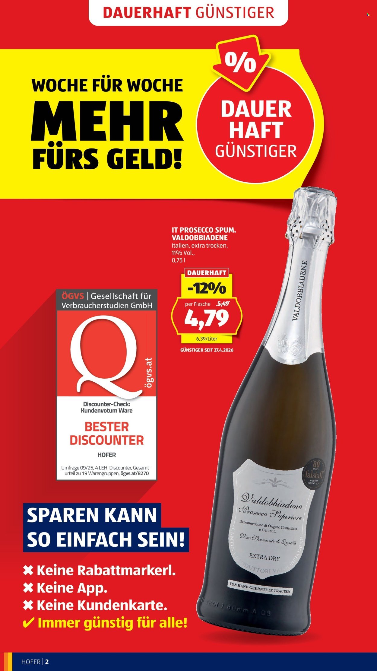 HOFER Flugblatt - Ab Mittwoch, 29.4.2026