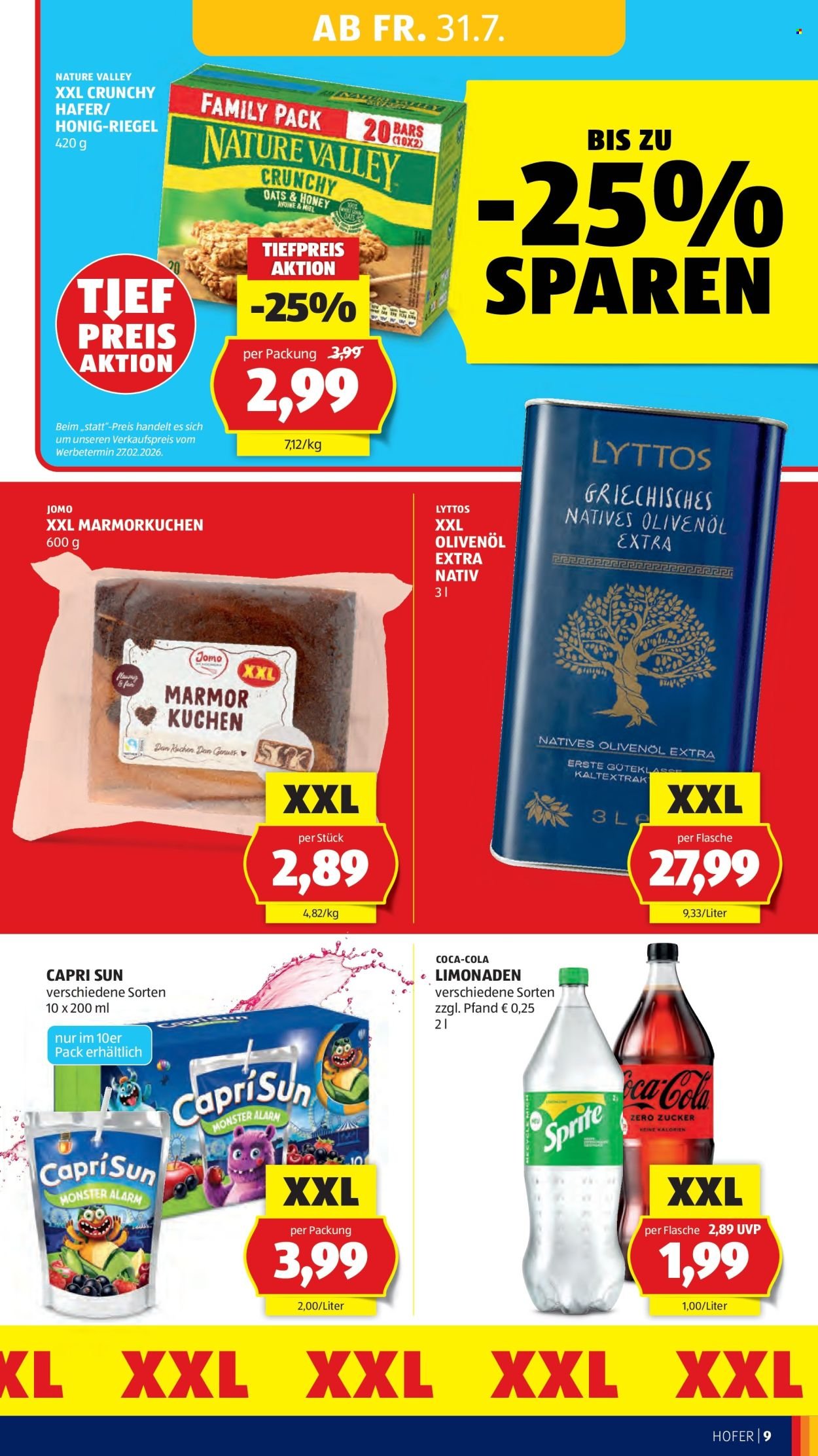 HOFER Flugblatt - Ab Freitag, 31.7.2026