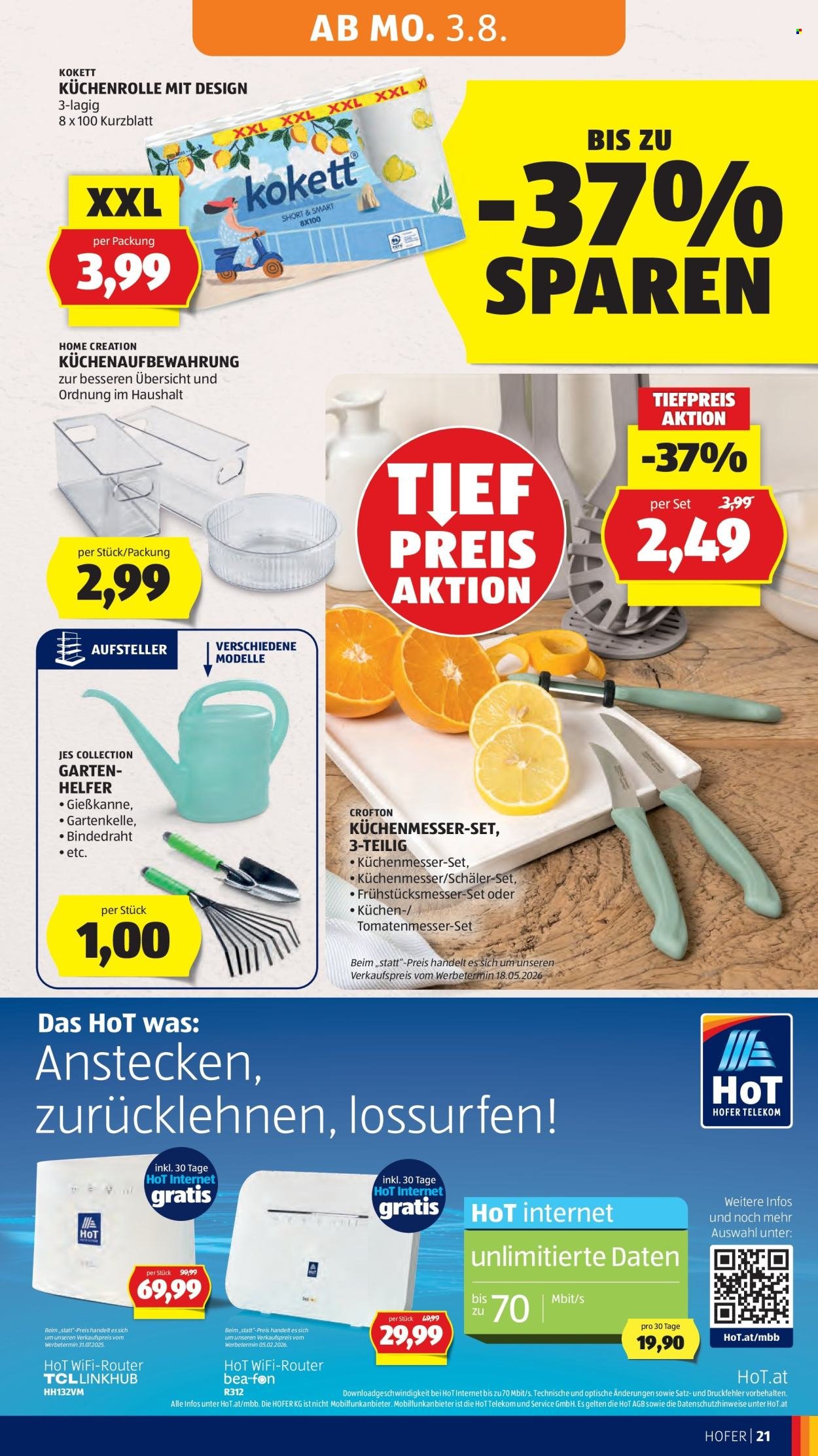 HOFER Flugblatt - Ab Freitag, 31.7.2026
