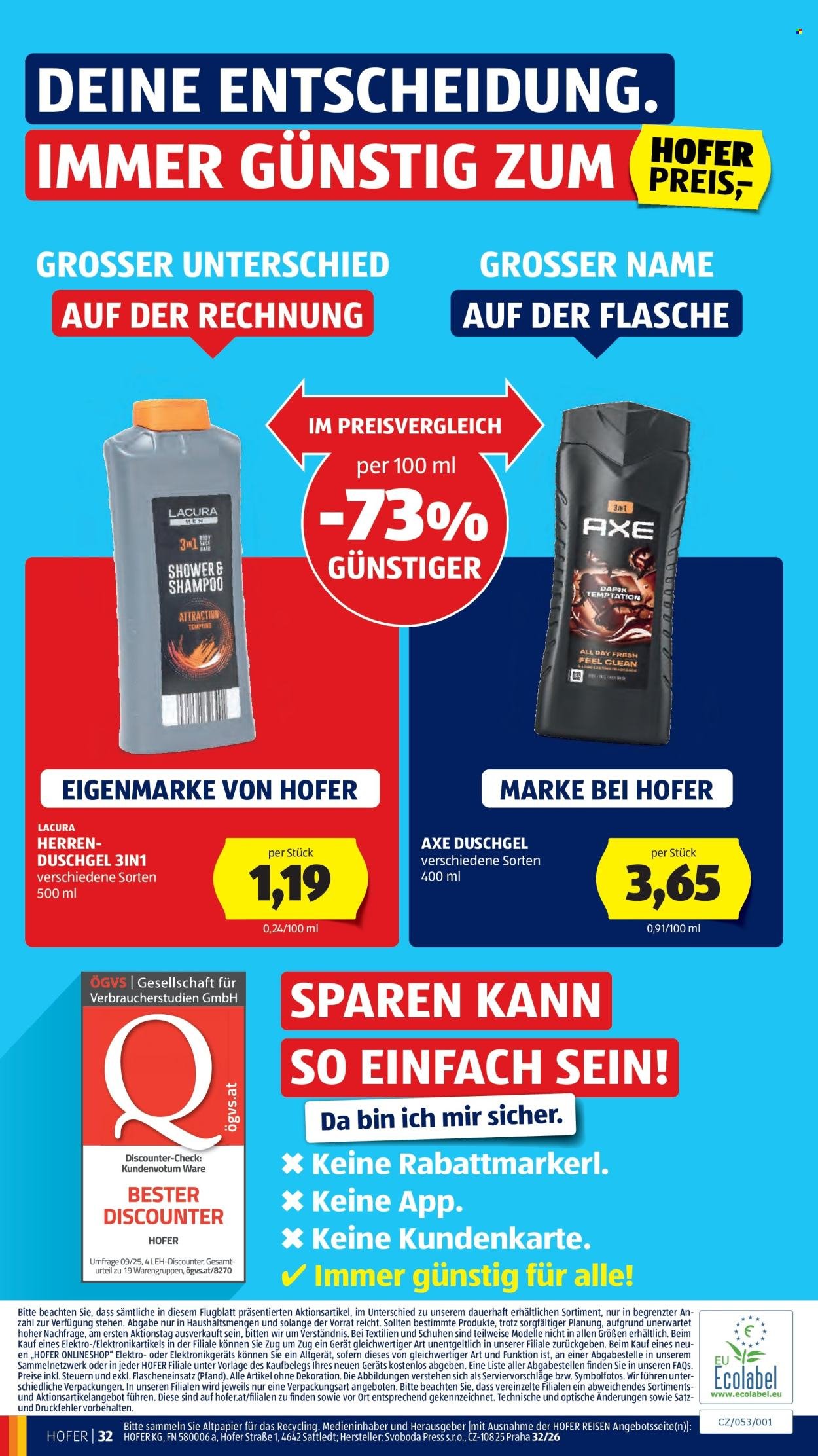 HOFER Flugblatt - Ab Freitag, 31.7.2026